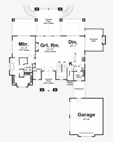 Smith Lake Floor Plan - Blueprints Of Lake Houses, HD Png Download, Free Download