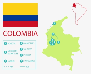 Colombiamap Map - Map, HD Png Download, Free Download