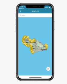 Map Of Maui Beaches - Iphone X Message Screen, HD Png Download, Free Download