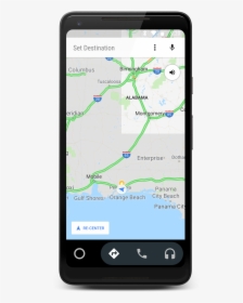 Google Maps On Android Auto - Google Map In Phone Transparent, HD Png Download, Free Download