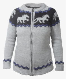 Jacket Clipart Blue Jumper - Islandsk Sweater Med Heste Opskrift, HD Png Download, Free Download