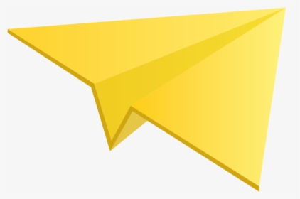 Yellow Paper Aeroplane Freevector Download Transparent - Origami Paper, HD Png Download, Free Download