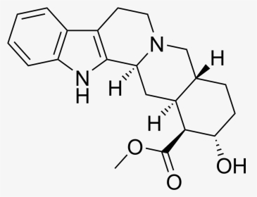 Corynanthine - Chemical Structure Of Rauwolfia, HD Png Download, Free Download