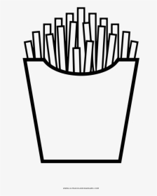 Fries Coloring Page - Papas Fritas Clipart, HD Png Download, Free Download