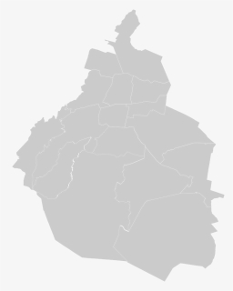 Map Of Mexico City Png - Mexico City Blank Map, Transparent Png, Free Download