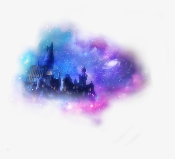 Hogwarts Castel 💙💜✨⭐️⚡️ - Galaxy Hogwarts Castle, HD Png Download, Free Download