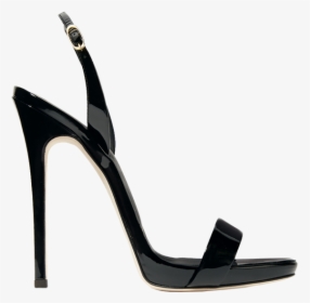 Sophie Patent-leather Slingback Sandals - Giuseppe Zanotti Black Sandals, HD Png Download, Free Download