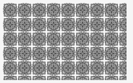 Seamless Vintage Symmetric Frame Extrapolated Pattern - Monochrome, HD Png Download, Free Download