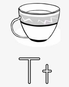 Letra T De Taza Clip Arts - Tea Cup Clip Art, HD Png Download, Free Download