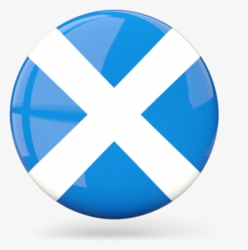 Glossy Round Icon - Scotland Flag Circle Png, Transparent Png, Free Download