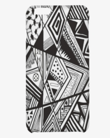 Black And White Vintage Pattern Design Hard Case For - Easy Abstract Art Black And White, HD Png Download, Free Download