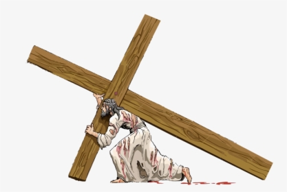 Clip Art Christian Cross Cristo Carregando - Jesus Christ Carrying Cross, HD Png Download, Free Download