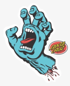 Santa Cruz Screaming Hand, HD Png Download, Free Download