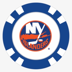 New York Islanders Poker Chip Ball Marker - New York Islanders Logo Svg, HD Png Download, Free Download