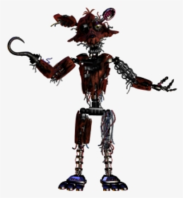 Hey Everyone Midnight Here I Finally Finished Scrap - Fnaf Withered Foxy Full Body, HD Png Download, Free Download