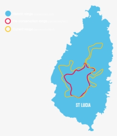 St Lucia Population Map, HD Png Download, Free Download
