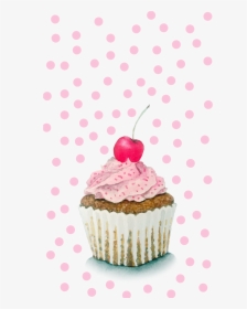 Pink Cupcake Png, Transparent Png, Free Download