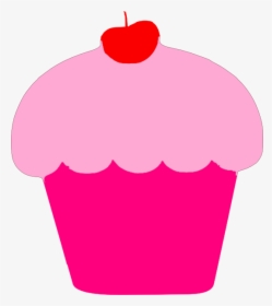 Transparent Straw Clipart - Cupcake Clipart Pink Png, Png Download, Free Download