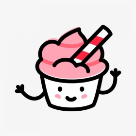 Waving Pink Cupcake - Ponquesitos Para Colorear, HD Png Download, Free Download