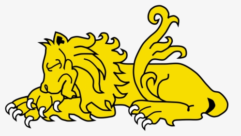 Lion Dormant Heraldry, HD Png Download, Free Download