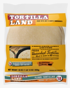 Tortillaland Uncooked Flour Tortillas, HD Png Download, Free Download