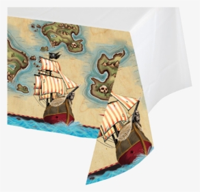 Pirate"s Map Table Cloth - Tovaglia Mappa Del Tesoro, HD Png Download, Free Download