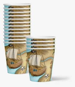 Pirate Treasure Map Birthday Party Tableware Kit For - Ceramic, HD Png Download, Free Download