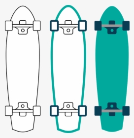 Skate, Skateboard, Outline - Patineta Png Vector, Transparent Png, Free Download