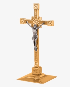 Altar Crucifix Cross Church - Kuthu Vilakku, HD Png Download, Free Download