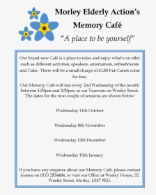 Memory Cafe - Dementia, HD Png Download, Free Download