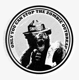 Image Of Smokey Zombie T-shirt - Emblem, HD Png Download, Free Download