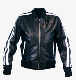 Black Stripes - Leather Jacket, HD Png Download, Free Download