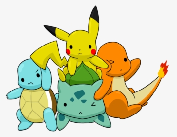 Pikachu Pokémon Go Pokémon Platinum Pokémon Sun And - Kanto Starters With Pikachu, HD Png Download, Free Download