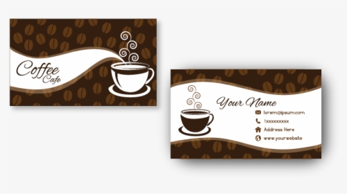 Coffee Shop Business Card - Cup, HD Png Download, Free Download