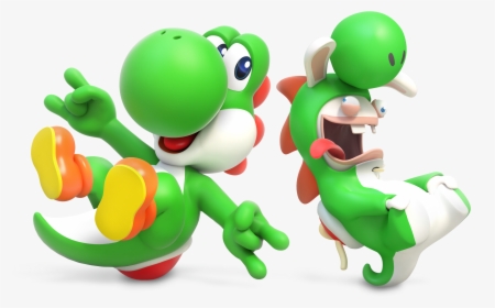 Mario Rabbids Kingdom Battle Lapin Yoshi, HD Png Download, Free Download