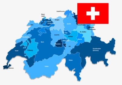 Vector Map Of Switzerland, HD Png Download, Free Download