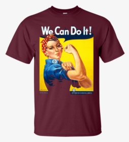 We Can Do It Poster Rosie The Riveter Girl Power Apparel - We Can Do It Muscle Woman, HD Png Download, Free Download