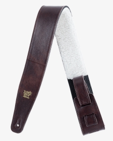 Ernie Ball Italian Leather Strap W/ Fur Padding Free - Guitar Strap Png, Transparent Png, Free Download