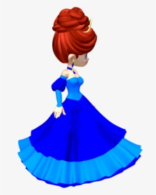 Princess In Blue Poser Png Clipart By Clipartcotttage - Princess In Pink Poser Png, Transparent Png, Free Download