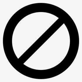 Transparent Cancel Symbol Png - No Sign Png Black, Png Download, Free Download