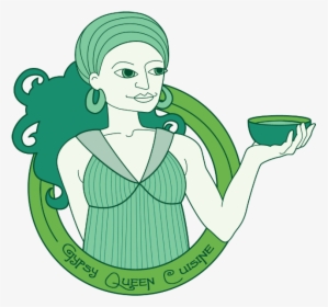 Gypsy Queen Cuisine Clipart , Png Download - Gypsy Queen Asheville Logo, Transparent Png, Free Download
