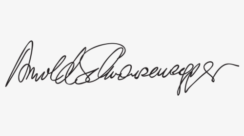 Donald Trump Signature Png - Firma De Arnold Schwarzenegger, Transparent Png, Free Download