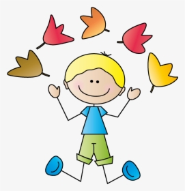 Fall Clipart October - Autumn Kids Clipart, HD Png Download, Free Download
