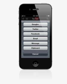 Youtube App Social Sharing - Iphone Print From Email App, HD Png Download, Free Download