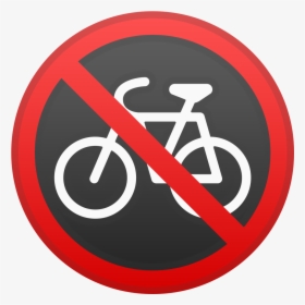 No Bicycles Icon - Emoji Proibido Bicicleta, HD Png Download, Free Download