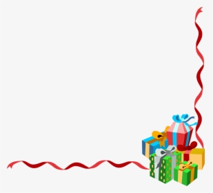 Free Xmas Cliparts Borders - Christmas Present Border Clipart, HD Png Download, Free Download