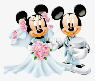 Mickey Mouse Wedding Image - Mickey Mouse Minnie Mouse Wedding, HD Png Download, Free Download