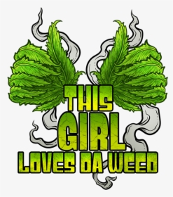 Stoner Weed Girl Art, HD Png Download, Free Download