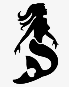 Ariel Stencil Mermaid Art Airbrush - Stencil Mermaid Pumpkin Carving, HD Png Download, Free Download