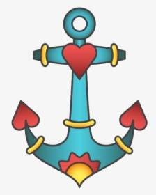 Tattoo Anchor Vector Cartoon Euclidean Free Frame Clipart - Tattoo, HD Png Download, Free Download